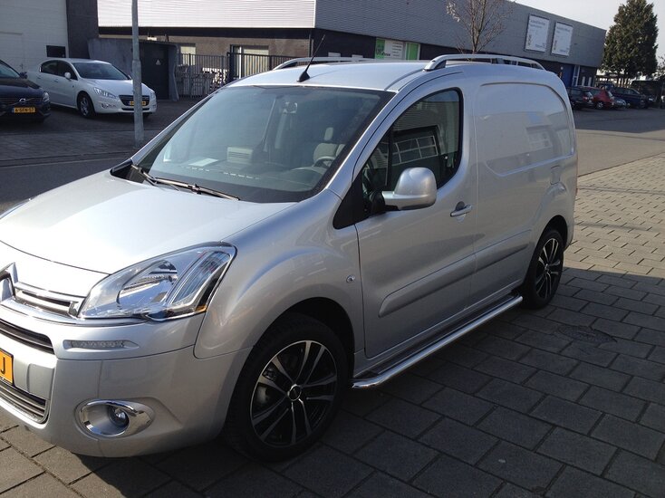 Peugeot Partner 2008 tot 2018 dakrails aluminium grijs