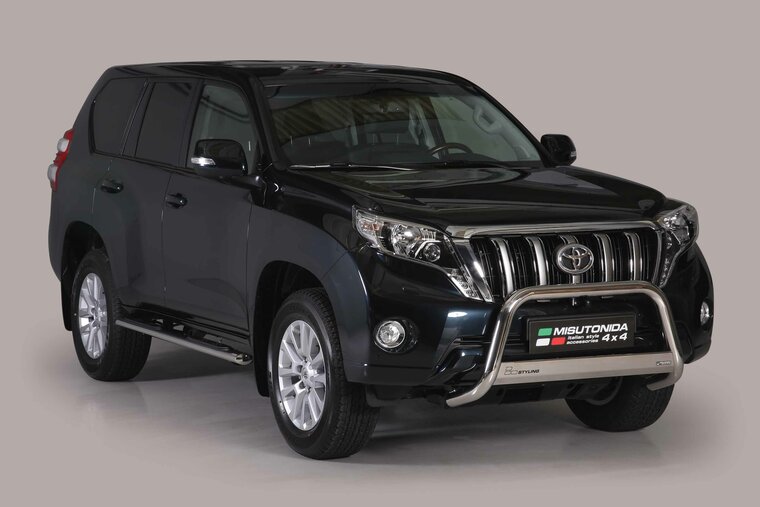 Toyota Land Cruiser 150 2013 tot 2018 – pushbar Ø 63 mm met CE/EU certificaat - RVS 304 hoogglans gepolijst