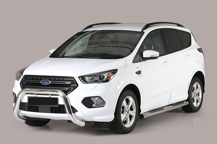 Ford Kuga ST-Line 2016 tot 2019 - super pushbar Ø 76 mm met CE/EU certificaat - RVS 304 hoogglans gepolijst