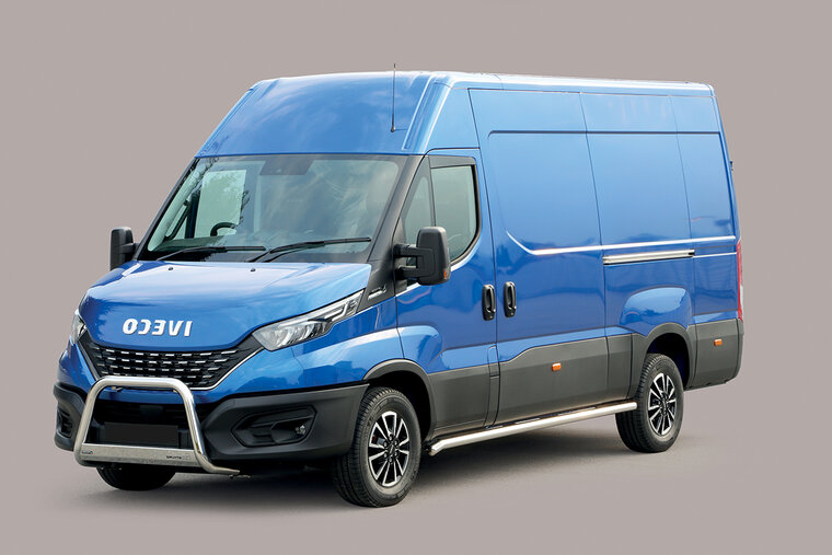 Iveco Daily 2019 tot heden – pushbar Ø 63 mm met CE/EU certificaat - RVS 304 hoogglans gepolijst