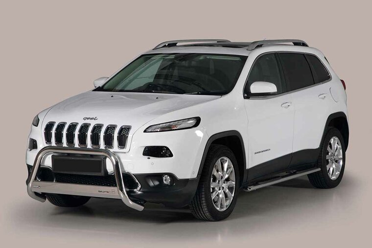 Jeep Cherokee 2014 tot heden - pushbar Ø 63 mm met CE/EU certificaat - RVS 304 hoogglans gepolijst