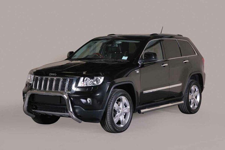 Jeep Grand Cherokee 2011 tot 2015 - super pushbar Ø 76 mm met CE/EU certificaat - RVS 304 hoogglans gepolijst