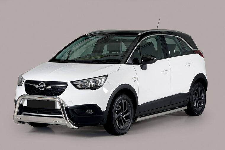 Opel Crossland X 2017 tot 2020 - pushbar Ø 63 mm met CE/EU certificaat - RVS 304 hoogglans gepolijst