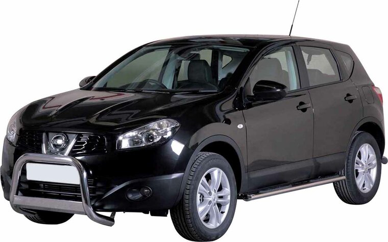 Nissan Qashqai 2010 tot 2014 - pushbar Ø 63 mm met CE/EU certificaat - RVS 304 hoogglans gepolijst