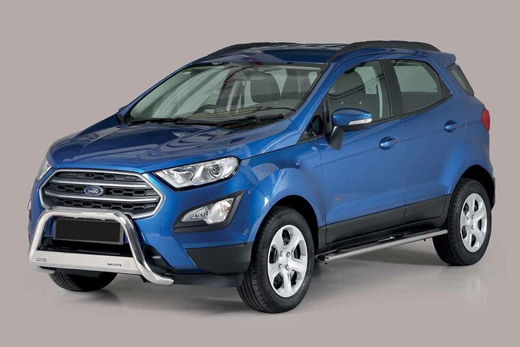 Ford Ecosport 2018 tot heden - pushbar Ø 63 mm met CE/EU certificaat - RVS 304 hoogglans gepolijst