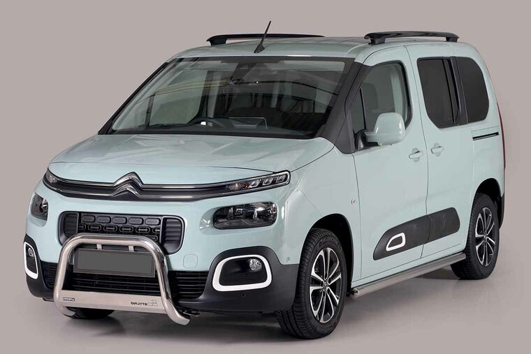 Citroën Berlingo MPV 2019 tot heden – pushbar Ø 63 mm met CE/EU certificaat - RVS 304 hoogglans gepolijst