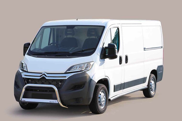 Citroën Jumper 2014 tot heden – pushbar Ø 63 mm met CE/EU certificaat - RVS 304 hoogglans gepolijst