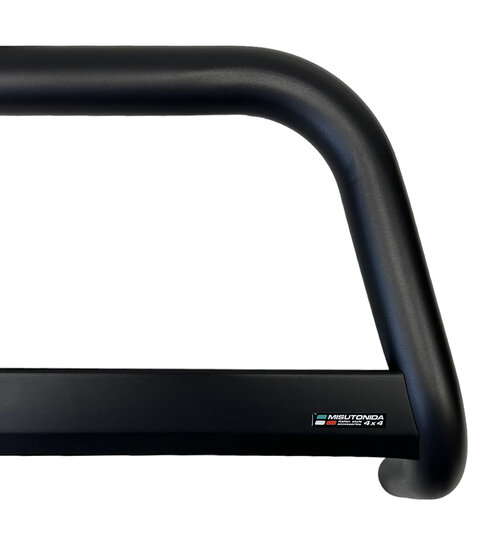 Nissan Qashqai 2007 tot 2010 - pushbar Ø 63 mm met CE/EU certificaat - RVS 304 zwarte poedercoating
