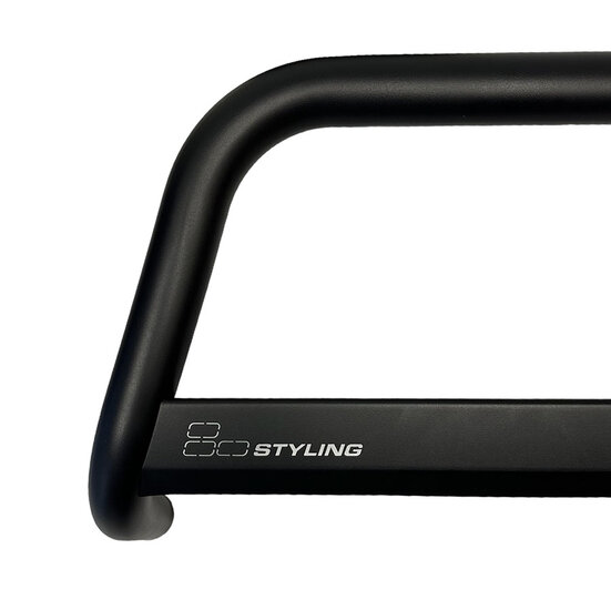 Mitsubishi L200 2006 tot 2015 - pushbar Ø 63 mm met CE/EU certificaat - RVS 304 zwarte poedercoating