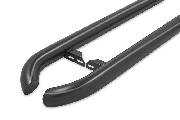 Peugeot Partner 2016 tot 2018 - sidebars Ø 60 mm - gebogen - mat zwart