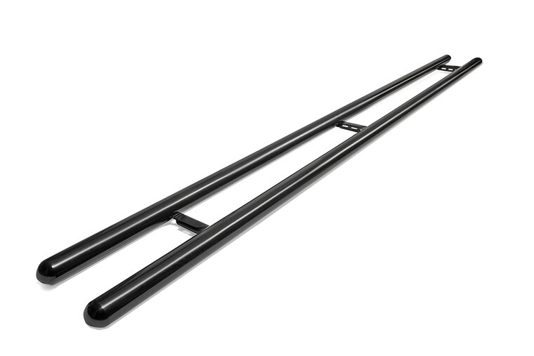 Volkswagen T4 1996 tot 2003 L2 - sidebars Ø 80 mm - rechte buis - glans zwart