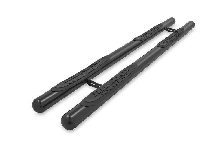Daihatsu Terios 2006 tot 2010 - sidebars Ø 70 mm - rechte buis met 4 steps - RVS 304 mat zwart
