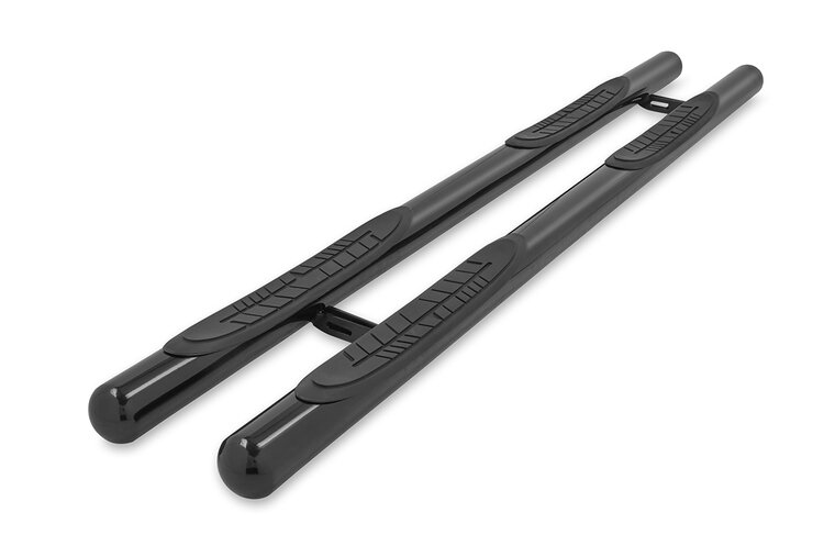 Volkswagen Amarok 2010 tot 2023 - sidebars Ø 70 mm - rechte buis met 4 steps - RVS 304 glans zwart