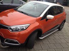 Renault Captur sidebars 60 mm met RVS trede