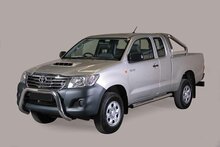 Toyota Hilux 2011 tot 2016 – super pushbar Ø 76 mm met CE/EU certificaat - RVS 304 hoogglans gepolijst
