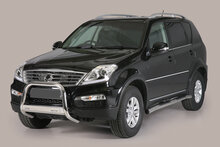 Ssangyong Rexton 2012 tot 2018 - pushbar Ø 63 mm met CE/EU certificaat - RVS 304 hoogglans gepolijst
