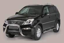 Ssangyong Rexton 2012 tot 2018 - super pushbar Ø 76 mm met CE/EU certificaat - RVS 304 hoogglans gepolijst