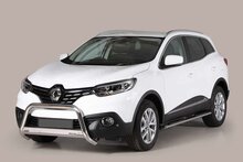 Renault Kadjar 2015 tot 2018 - pushbar Ø 63 mm met CE/EU certificaat - RVS 304 hoogglans gepolijst