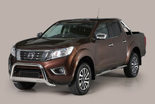 Nissan Navara 2016 tot heden - pushbar Ø 63 mm met CE/EU certificaat - RVS 304 hoogglans gepolijst