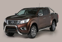 Nissan Navara 2016 tot heden - super pushbar Ø 76 mm met CE/EU certificaat - RVS 304 hoogglans gepolijst