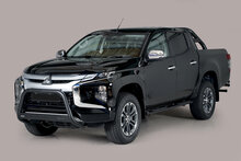 Mitsubishi L200 2018 tot heden - pushbar Ø 63 mm met CE/EU certificaat - RVS 304 zwarte poedercoating