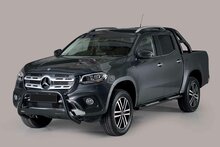 Mercedes X-Klasse 2018 tot heden - pushbar Ø 63 mm met CE/EU certificaat - RVS 304 zwarte poedercoating