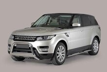 Land Rover Range Rover Sport 2013 tot 2017 - pushbar Ø 63 mm met CE/EU certificaat - RVS 304 hoogglans gepolijst
