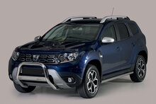 Dacia Duster 2018 tot 2020 – pushbar Ø 63 mm met CE/EU certificaat - RVS 304 hoogglans gepolijst