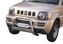 Suzuki Jimny 2006 tot 2012 - pushbar Ø 63 mm met modelnaam met CE/EU certificaat - RVS 304 hoogglans gepolijst Suzuki Jimny 2006 tot 2012 - pushbar Ø 63 mm met modelnaam met CE/EU certificaat - RVS 304 hoogglans gepolijst