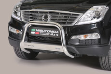 Ssangyong Rexton 2012 tot 2018 - pushbar Ø 63 mm met CE/EU certificaat - RVS 304 hoogglans gepolijst Ssangyong Rexton 2012 tot 2018 - pushbar Ø 63 mm met CE/EU certificaat - RVS 304 hoogglans gepolijst
