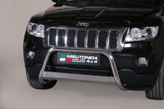 Jeep Grand Cherokee 2011 tot 2015 - pushbar Ø 63 mm met CE/EU certificaat - RVS 304 hoogglans gepolijst Jeep Grand Cherokee 2011 tot 2015 - pushbar Ø 63 mm met CE/EU certificaat - RVS 304 hoogglans gepolijst