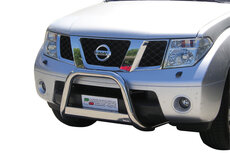 Nissan Pathfinder 2005 tot 2011 - pushbar Ø 63 mm met CE/EU certificaat - RVS 304 hoogglans gepolijst Nissan Pathfinder 2005 tot 2011 - pushbar Ø 63 mm met CE/EU certificaat - RVS 304 hoogglans gepolijst