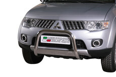 Mitsubishi L200 2010 tot 2014 - pushbar Ø 63 mm met CE/EU certificaat - RVS 304 hoogglans gepolijst Mitsubishi L200 2010 tot 2014 - pushbar Ø 63 mm met CE/EU certificaat - RVS 304 hoogglans gepolijst