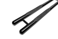 Renault Master 1998 tot 2010 L3 - sidebars Ø 80 mm - rechte buis met 3 steps - RVS 304 glans zwart Renault Master 1998 tot 2010 L3 - sidebars Ø 80 mm - rechte buis met 3 steps - RVS 304 glans zwart
